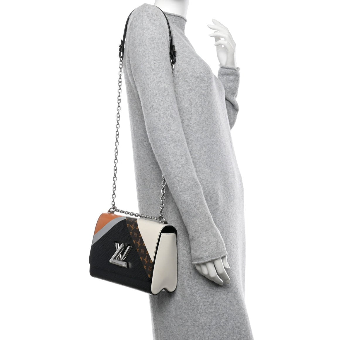 Louis Vuitton Twist MM Shoulder Bag - Monogram Black