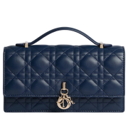 Dior My Dior Cannage Lambskin Mini Bag – Ocean Blue