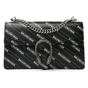 Gucci X Balenciaga Calfskin Small Shoulder Bag – Black