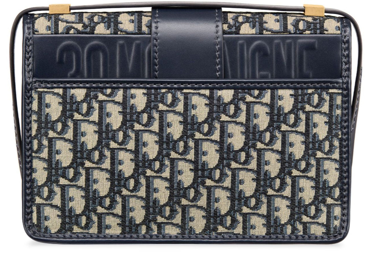 Dior 30 Montaigne Jacquard Bag - Blue Dior Oblique