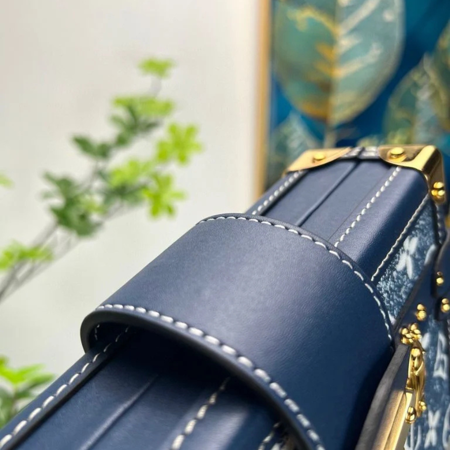 Louis Vuitton Petite Malle Handbag - Blue