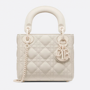 Dior Mini Lady Dior Bag - White