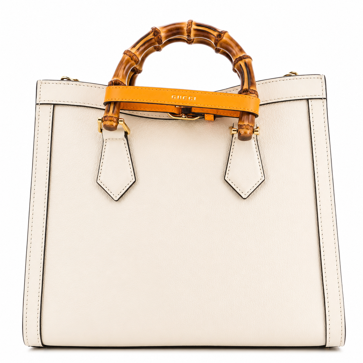 Gucci Diana Medium Tote Bag – White