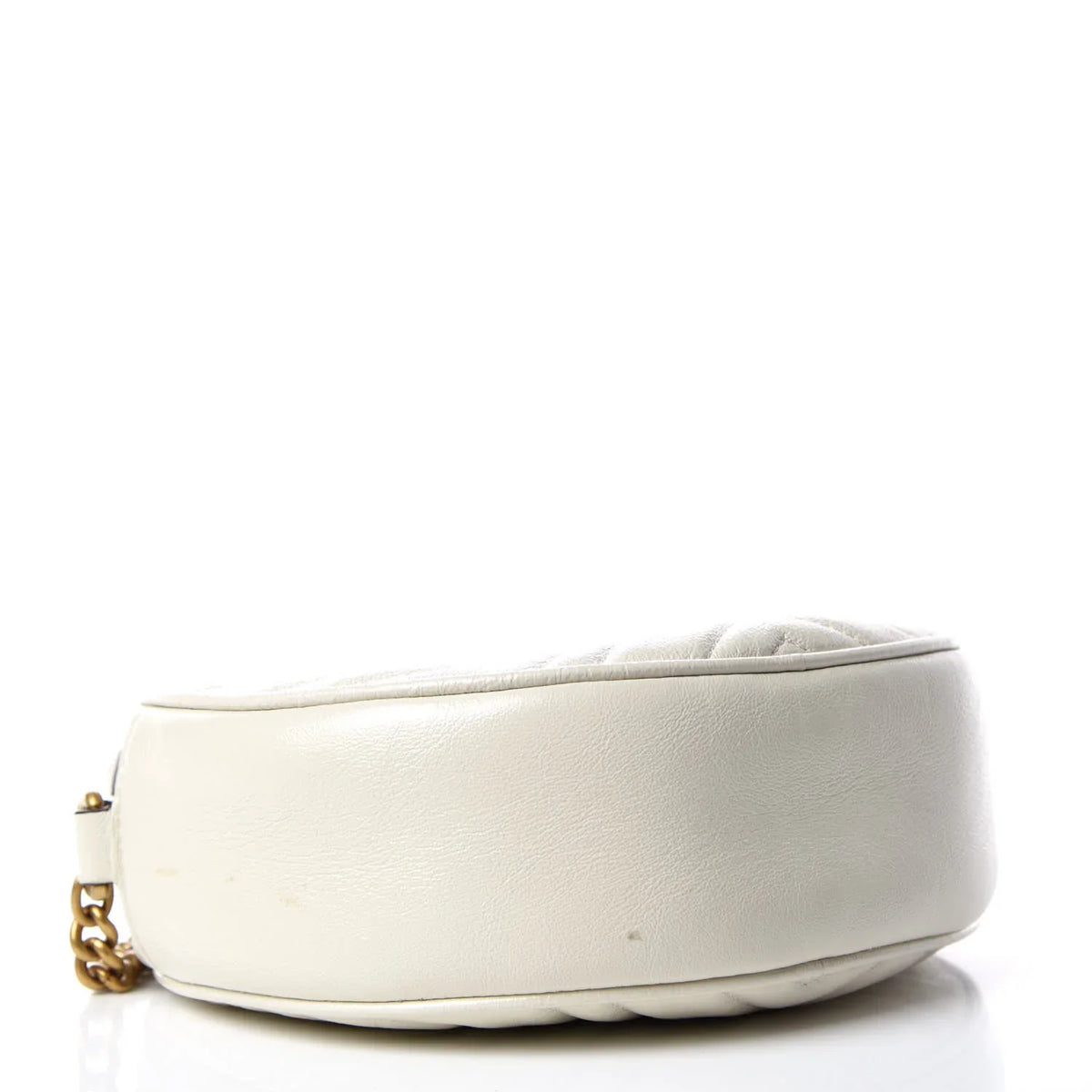 Gucci Azalea Marmont Round Shoulder Bag – White