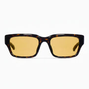 Gucci Men Rectangular Frame Brown Tortoiseshell Sunglasses