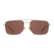 Gucci Men Specialized-fit Navigator Gold Sunglasses