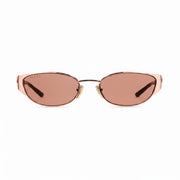 Gucci Women Oval Frame Rose Gold sunglasses