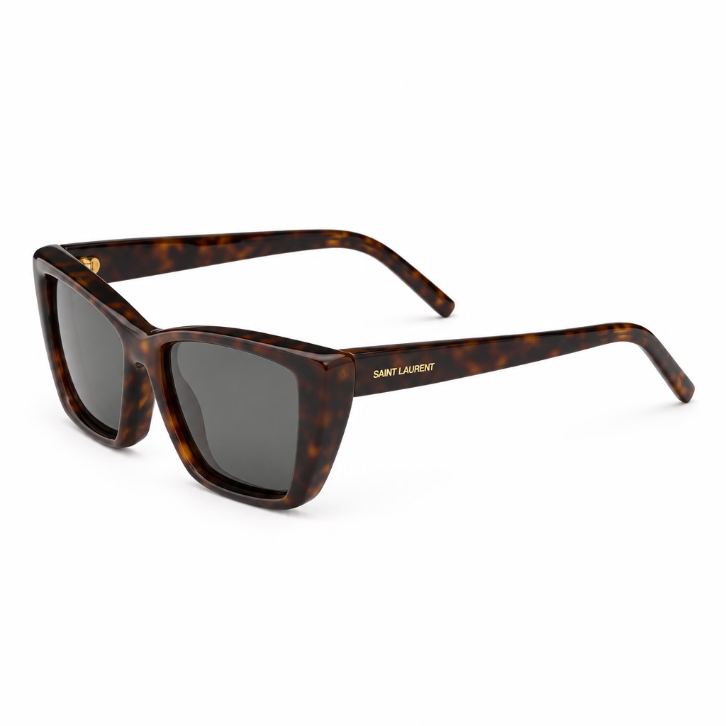 Saint Laurent Women SL 276 Mica Plump Havana Sunglasses
