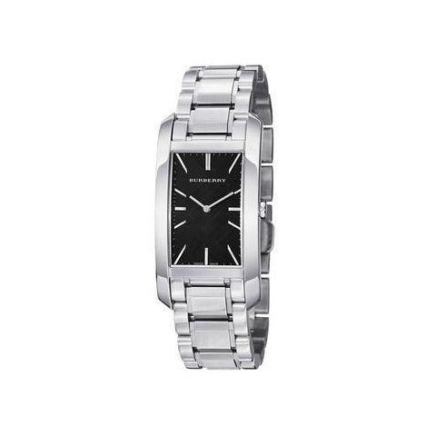 Burberry Heritage Black Dial Silver Steel Strap Watch For Women - BU9401