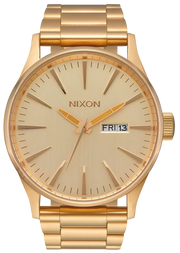Nixon Sentry Gold Dial Gold Steel Strap Watch for Men - A356-502