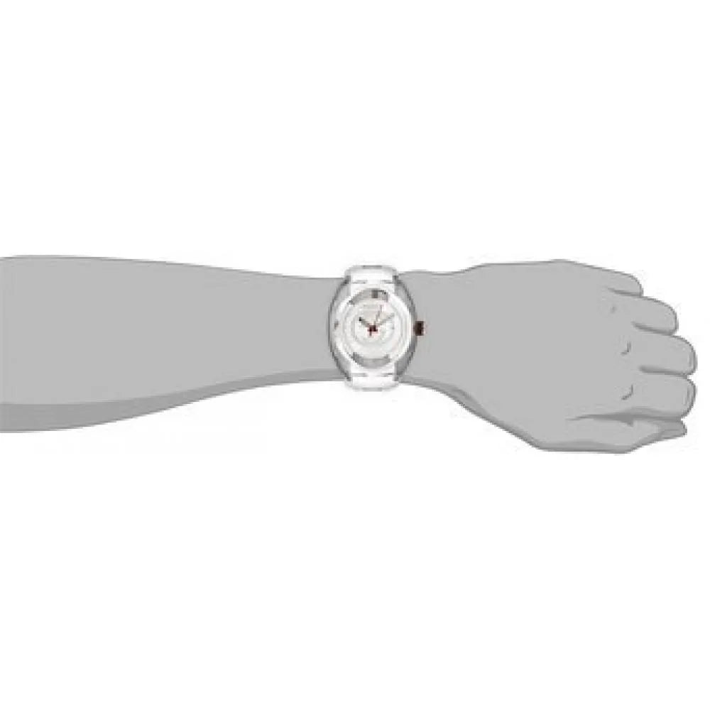 Gucci Sync XXL White Dial White Rubber Strap Watch For Men - YA137102