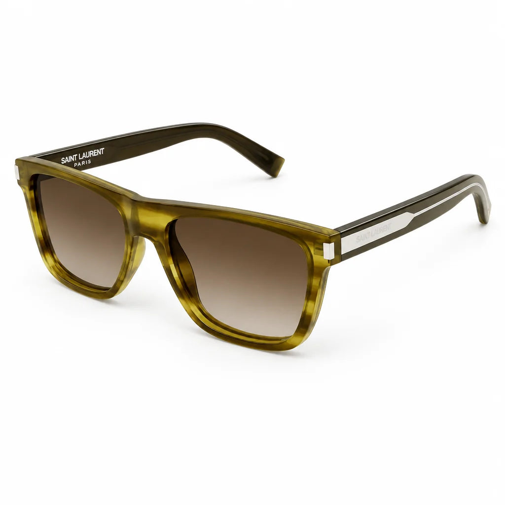 Saint Laurent Men SL 619 005 Havana Sunglasses