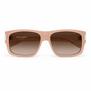 Saint Laurent SL 689 Men Square Orange Sunglasses