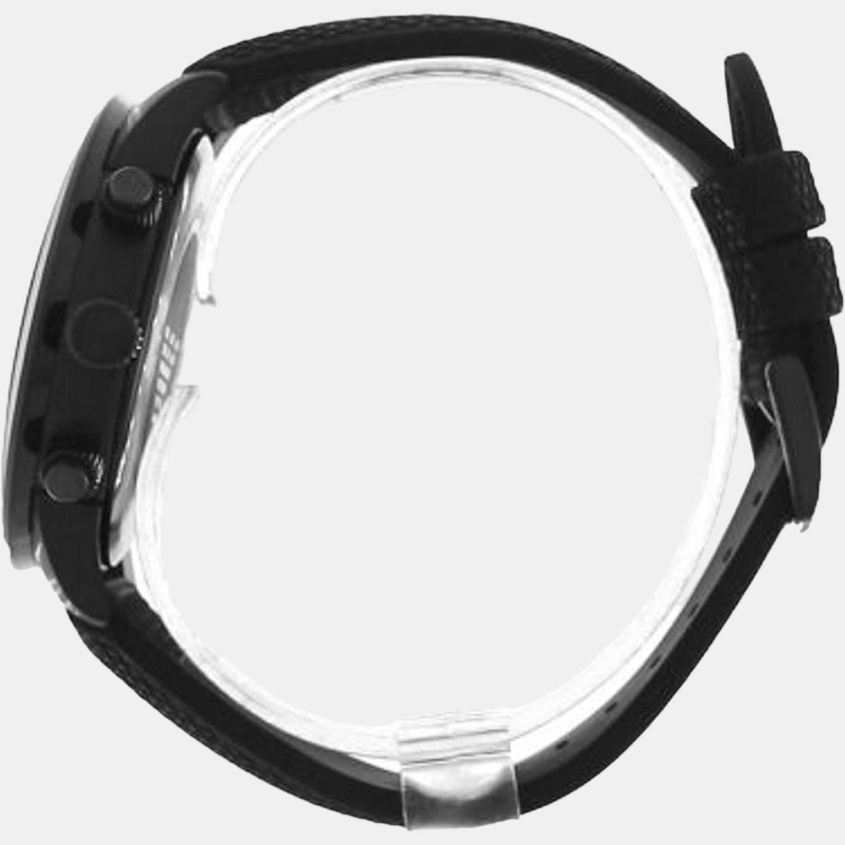 Emporio Armani Mario Chronograph Black Dial Black Nylon Strap Watch For Men - AR11453