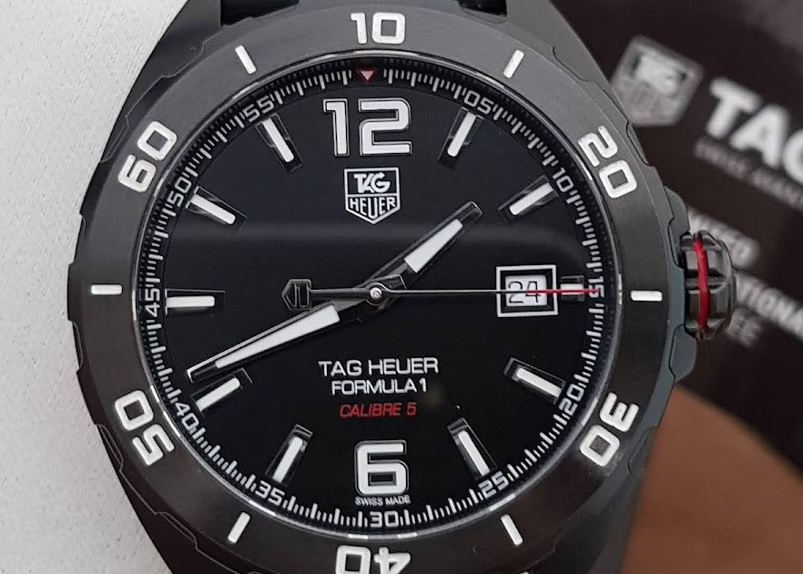 Tag Heuer Formula 1 Automatic 41mm Black Dial Black Rubber Strap Watch for Men - WAZ2115.FT8023