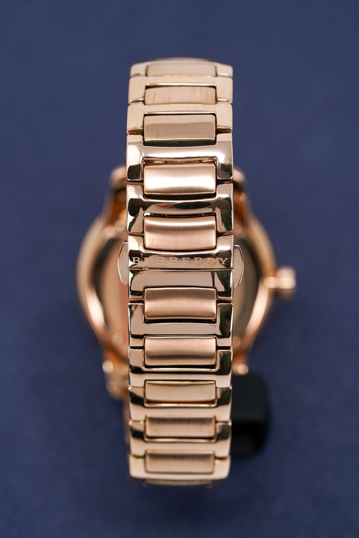 Burberry The Classic Rose Gold Dial Rose Gold Steel Strap Watch for Men - BU10013