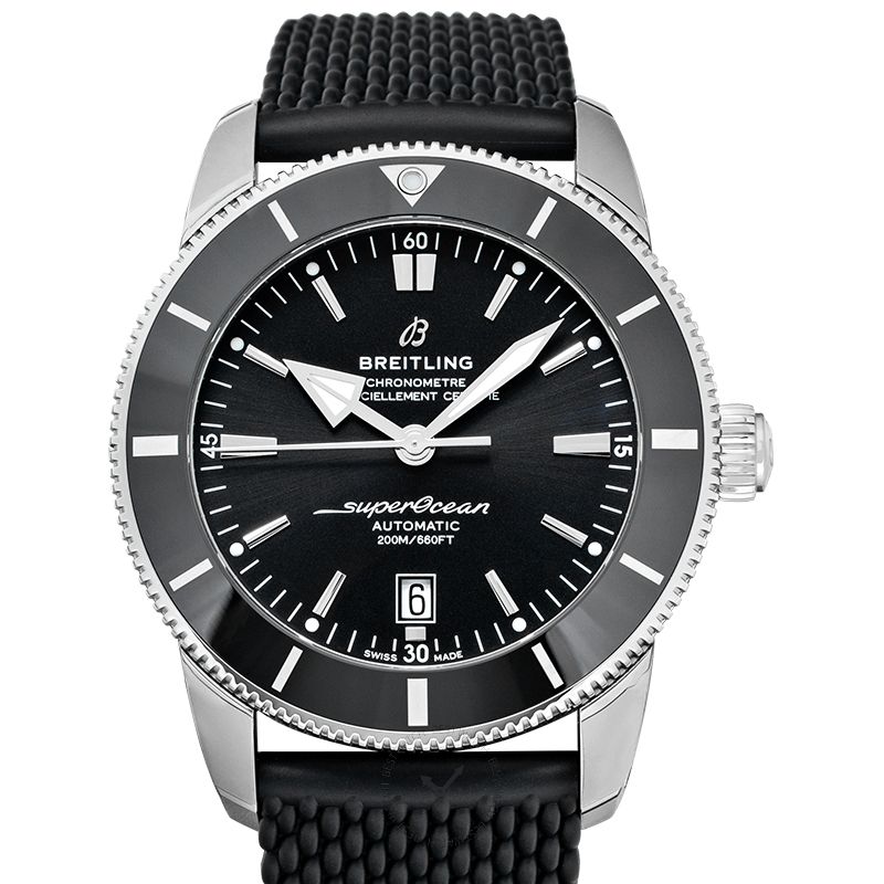 Breitling Superocean Heritage B20 Automatic 44 Black Dial Black Mesh Bracelet Watch for Men - AB2030121B1S1