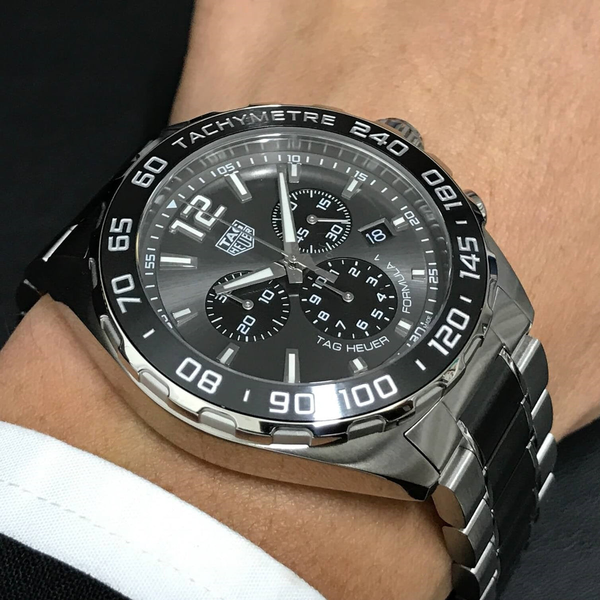 Tag Heuer Formula 1 Anthracite Dial Two Tone Steel Strap Watch For Men - CAZ1011.BA0843