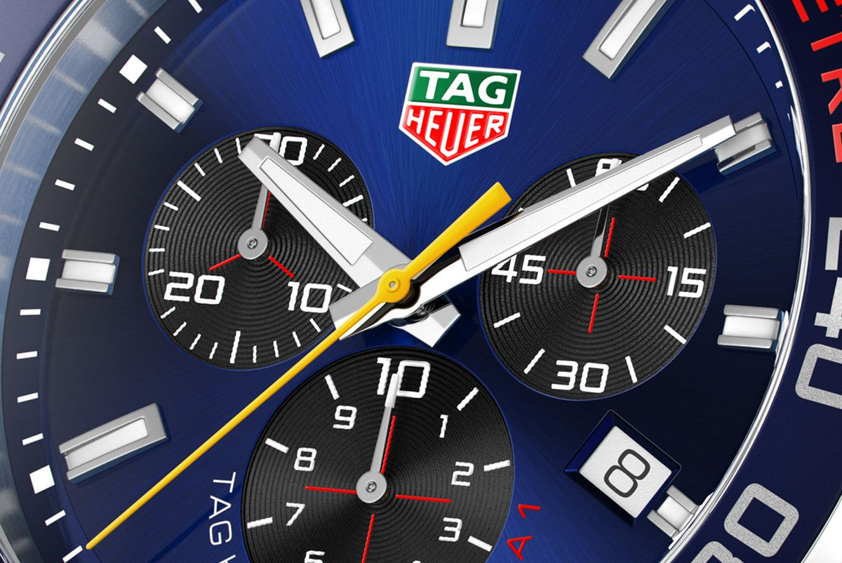 Tag Heuer Formula 1 Aston Martin Red Bull Racing Blue Dial Silver Steel Strap Watch for Men - CAZ101AB.BA0842