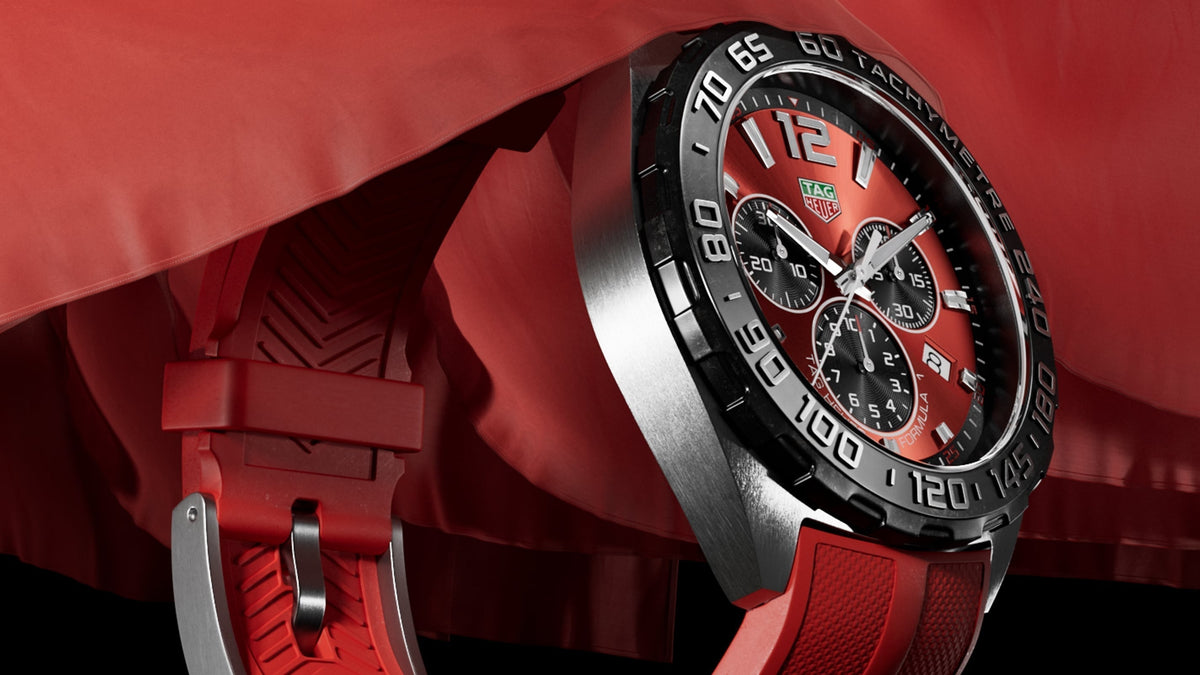 Tag Heuer Formula 1 Red Dial Watch for Men - CAZ101AN.FT8055