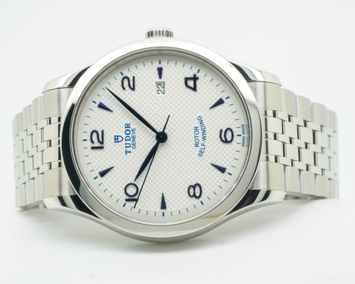 Tudor 1926 Automatic White Dial Silver Steel Strap Watch for Men - M91650-0005