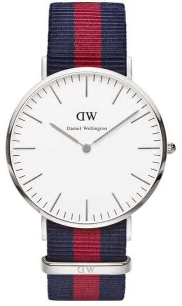  Shop Authentic Daniel Wellington Classic Oxford White Dial Two Tone Nylon Strap Watch For Men - DW00100015 - Luxxuri