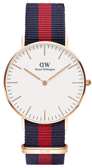  Shop Authentic Daniel Wellington Classic Oxford White Dial Two Tone NATO Strap Watch For Women - DW00100029 - Luxxuri