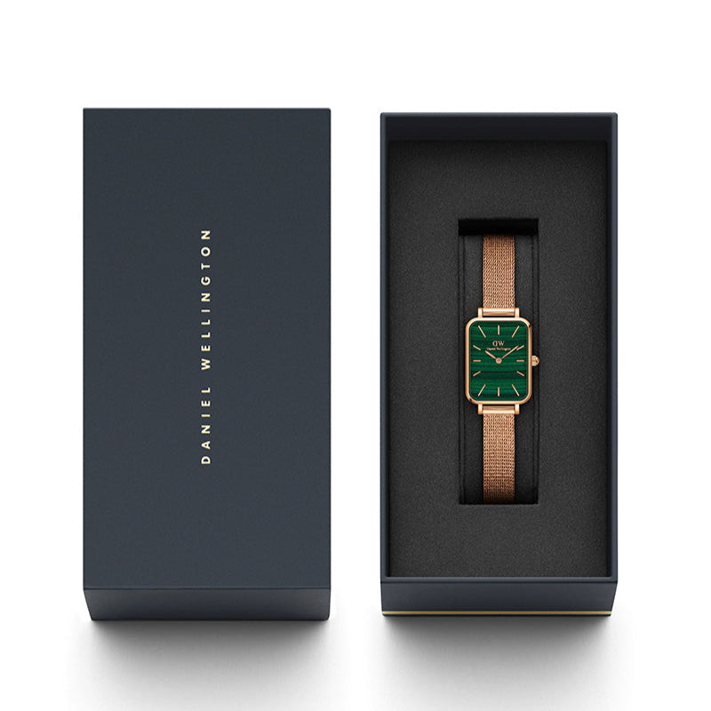 Daniel Wellington Quadro Melrose Green Watch For Womens - DW00100437