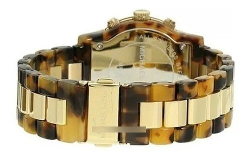 Michael Kors Blair Gold Dial Two Tone Steel Strap Watch for Women - MK6094