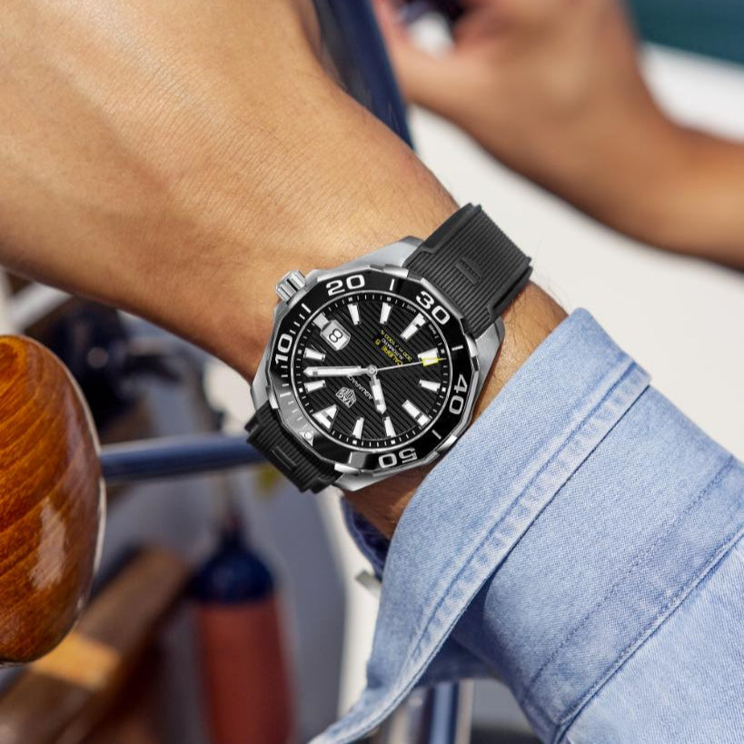 Tag Heuer Aquaracer Black Dial Watch for Men - WAY201A.FT6142