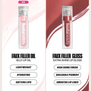 Huda Beauty Faux Filler Extra Shine Lip Gloss - Pink Lady