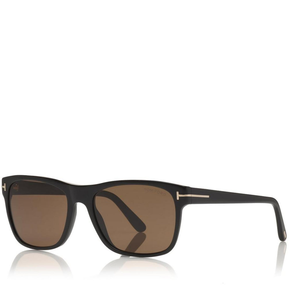 Tom Ford Women Square Frame Coil Black Sunglasses