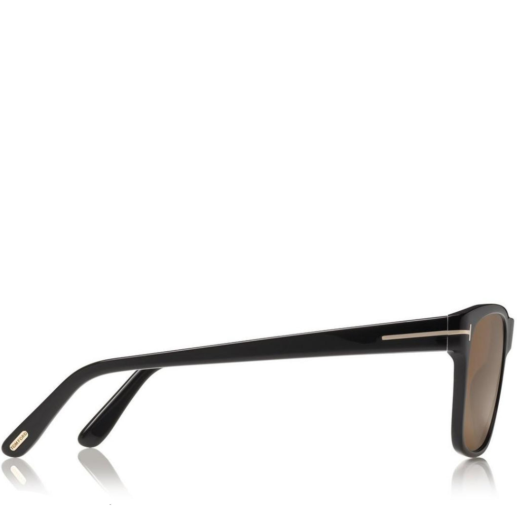 Tom Ford Women Square Frame Coil Black Sunglasses