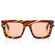 Tom Ford Men Navigator Frame Blonde Havana Sunglasses