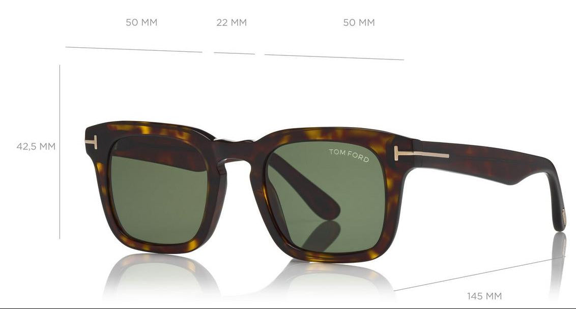 Tom Ford Men Cat Eye Frame Brown Dax Sunglasses