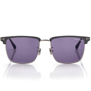 Tom Ford Women Rimless Frame Shiny Mastic Black Sunglasse