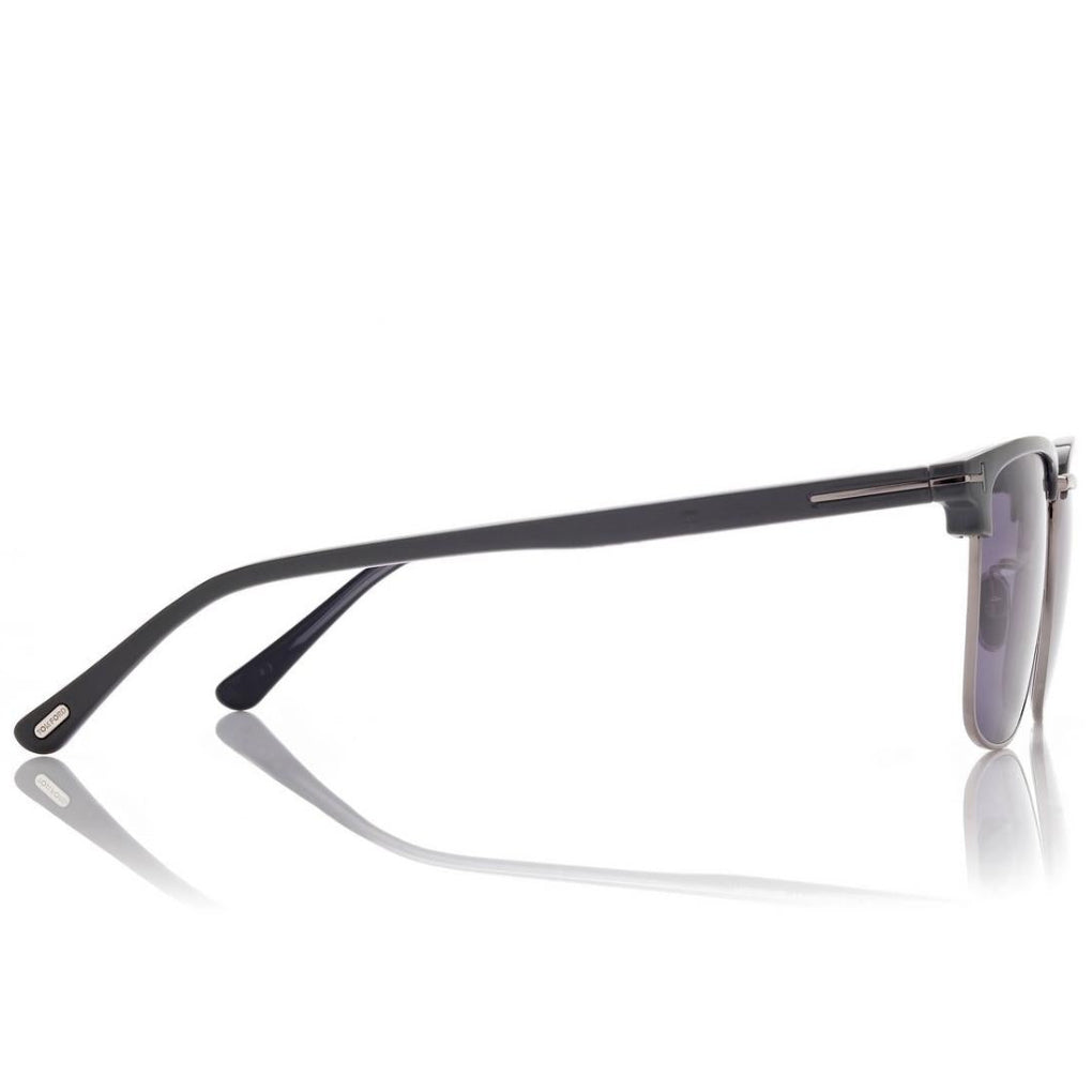 Tom Ford Women Rimless Frame Shiny Mastic Black Sunglasse