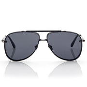 Tom Ford Men Pilot Fram Shiny Coal Black Sunglasses