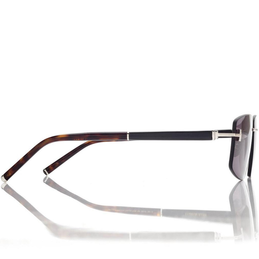 Tom Ford Women Rimless Frame Shiny Palladium Sunglasses