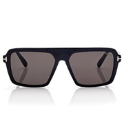 Tom Ford Women Pilot Frame Shiny Black Sunglasses