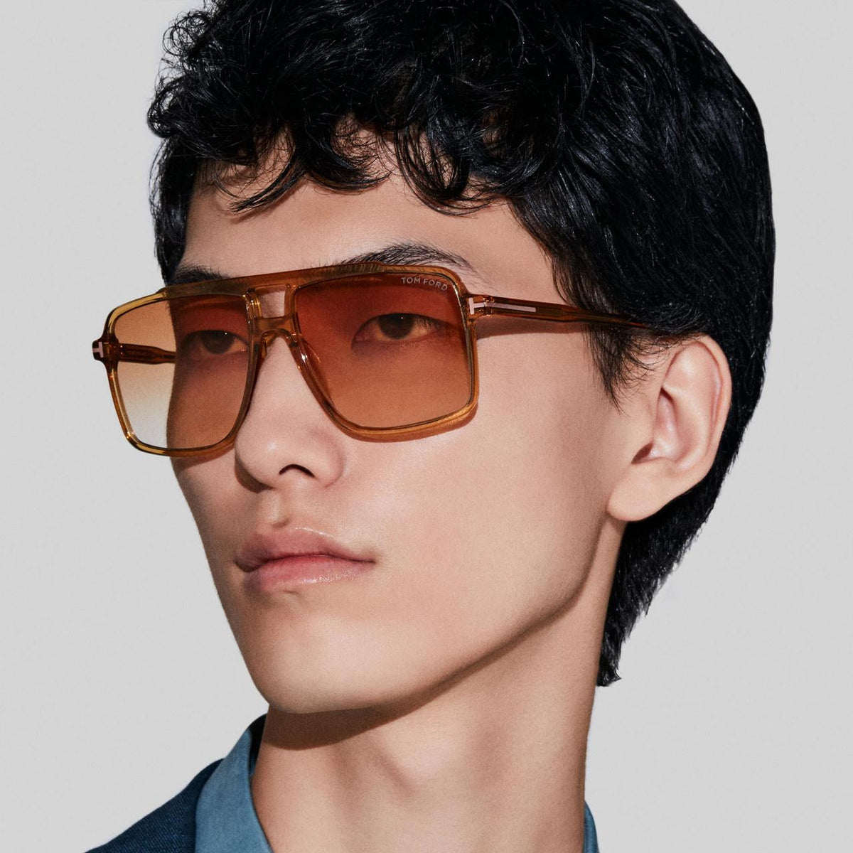 Tom Ford Women Navigator Frame Yellow Sunglasses
