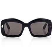 Tom Ford Women Square Frame Antique Black Sunglasses