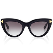 Tom Ford Women Cat-Eye Frame Shiny Black Sunglasses