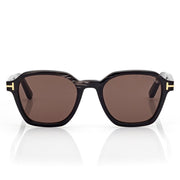 Tom Ford Men Geometric Frame Black Horn Sunglasses