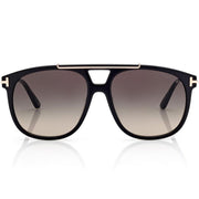Tom Ford Women Pilot Frame Black Sunglasses