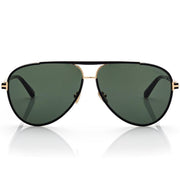 Tom Ford Women Pilot Frame Shiny Coal Black Sunglasses