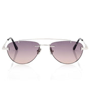 Tom Ford Women Navigator Frame Silver Sunglasses
