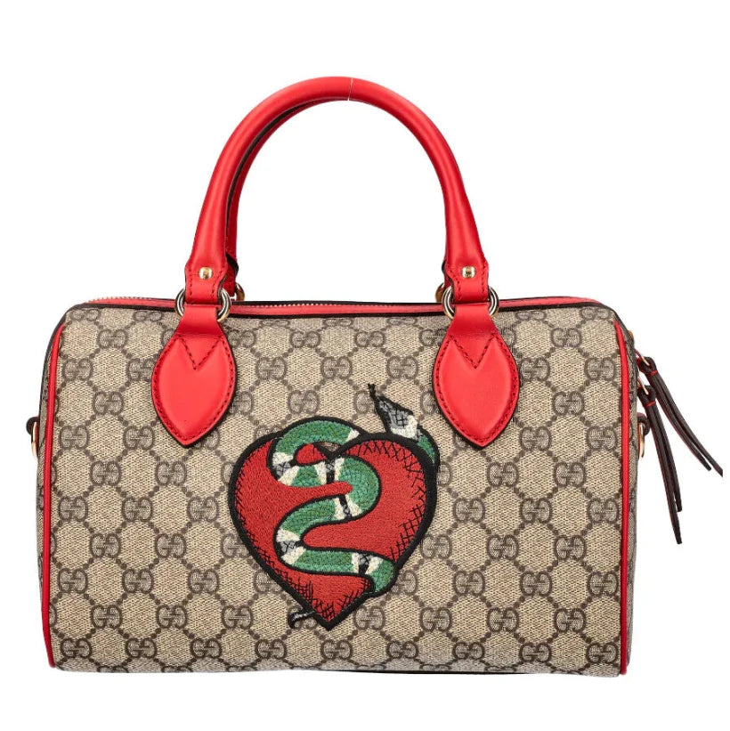 Gucci Kingsnake Boston Bag – Red