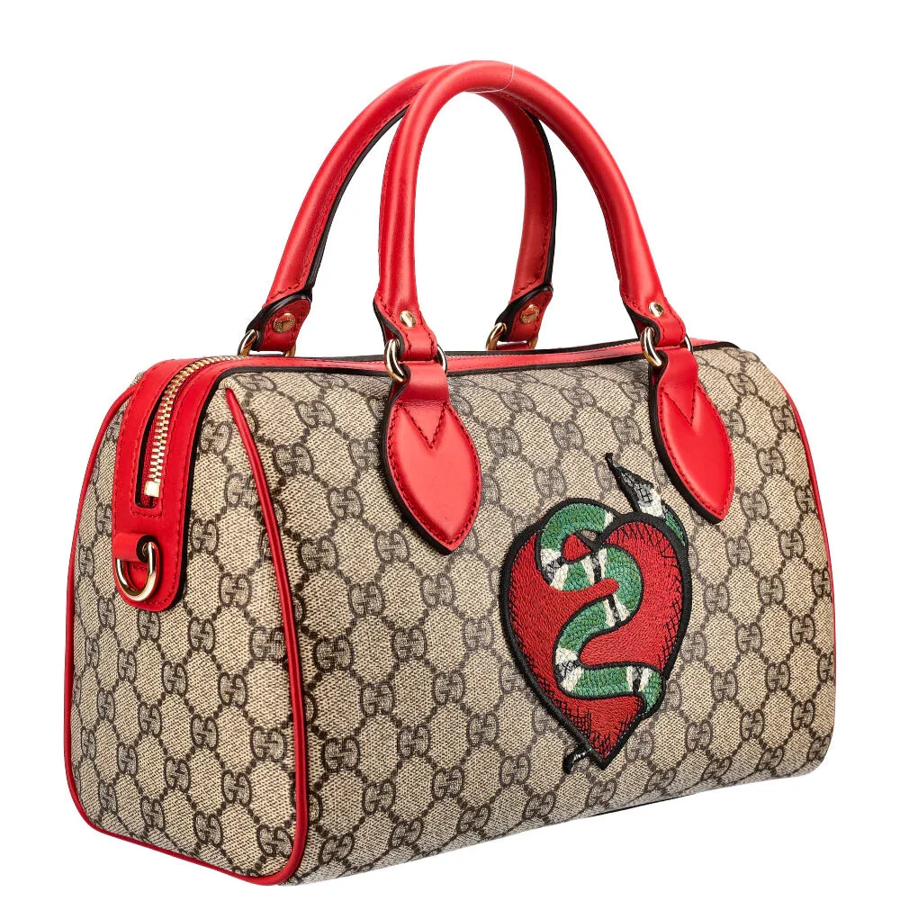 Gucci Kingsnake Boston Bag – Red