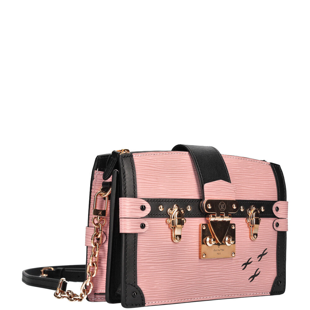 Louis Vuittion Epi Trunk Leather Clutch Bag - Pink Rose Ballerine